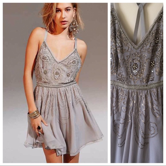 Kimchi Blue Dresses & Skirts - Kimchi Blue Melanie Crystal sequin beaded Dress, 4